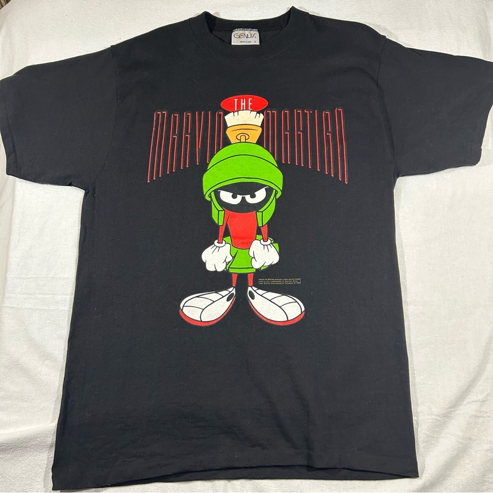 VTG T Shirt Marvin The Martian Single Stitch SS Size L USA 1992 Vintage